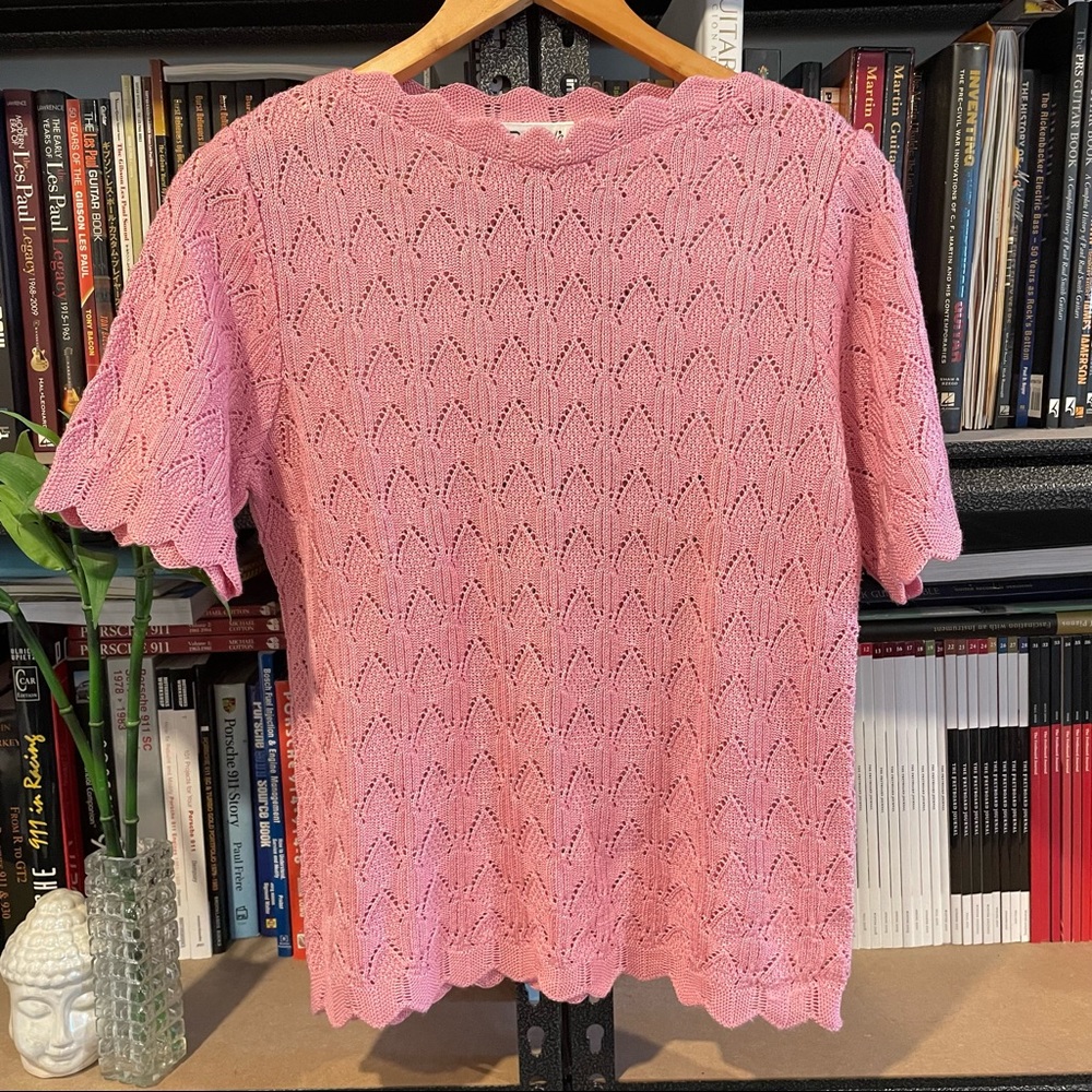 Vintage Dallairds Knitted Pink Blouse